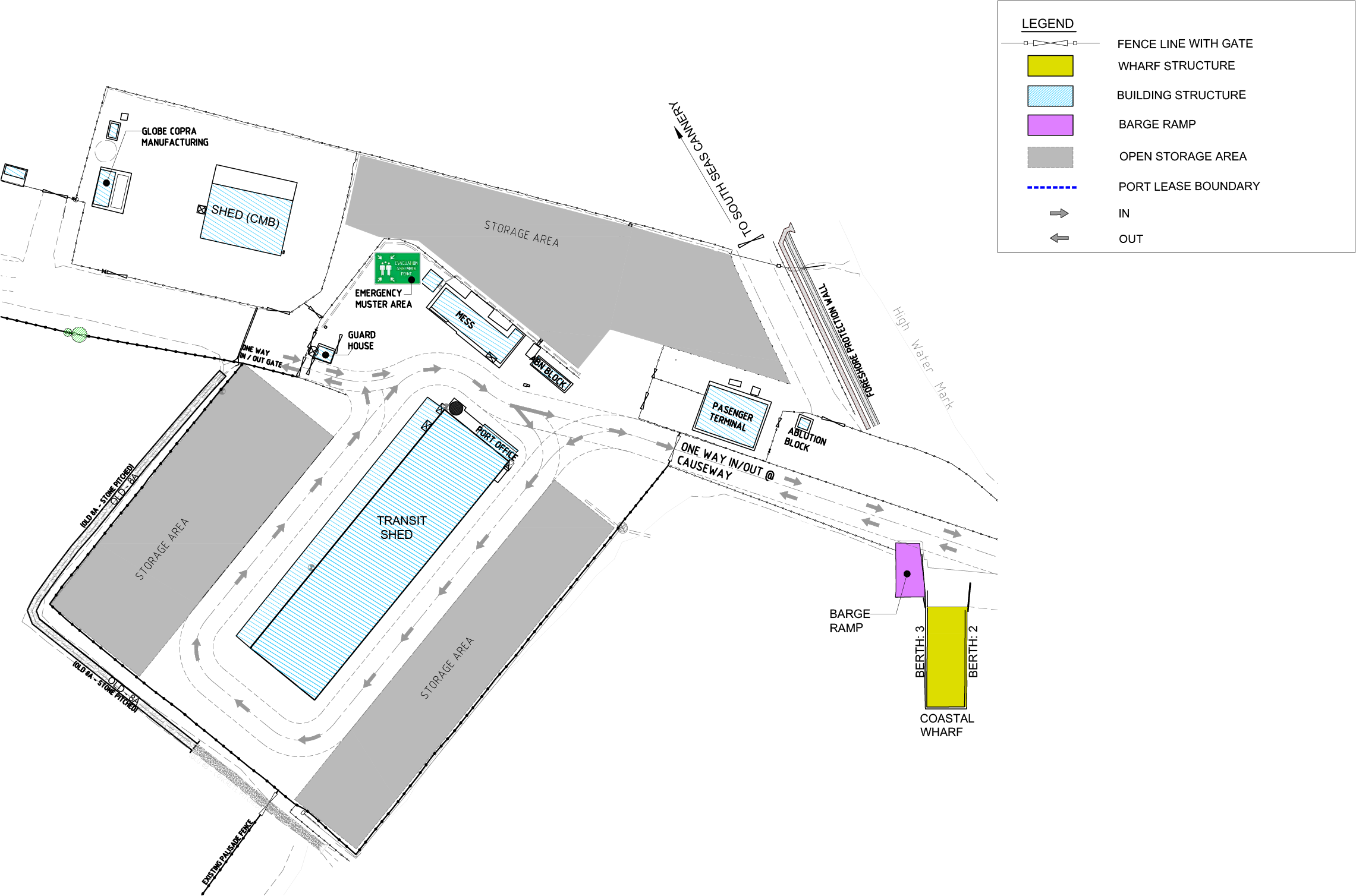 Wewak Wharf Layout